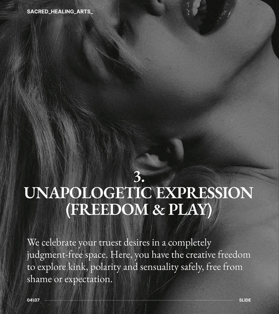 Pillar 3 of The House of Eros: Unapologetic Expression, freedom and play